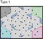 Range of military ships on turn 1